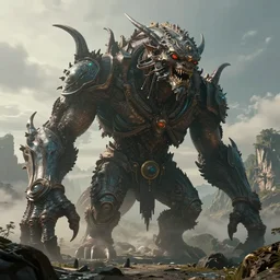 realistic massive lovecraft creature in a large lanscape, dark science fiction + oriental fantasy, hyper realistic, cinematic lighting, epic cinematic tone, hyper realistic, golden ratio, natural volumetric lighting, high resolution, cinematic composition, realistic lighting, realistic reflection, realistic refraction, subsurface scattering, 4 k postprocessing, sci - fi