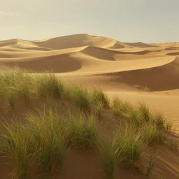 beautiful matte painting of fantasy grass dunes, artstation, by greg rutkowsky, volumetric lighting