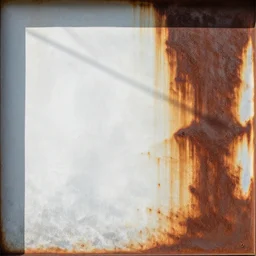 white paint, bright ( ( ( rusty ) ) ) metal wall seamless game texture, by dean cornwell, nc wyeth, painterly