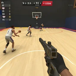 first person shooter nba game