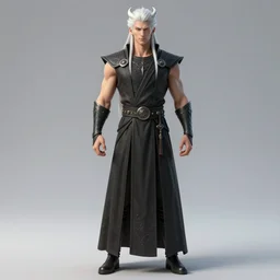 complex 3 d render hyper realistic full length illustration of a handsome! calm powerful athletically built white haired demon necromancer, robes, asura arms, porgas d ace, hell boy, flame god, d & d, dio from jojo's bizarre adventures, broly, medieval fantasy, draconic, character design, intricate, octane render, concept art, resin, 8 k, hd, epic scene, dante's inferno, symmetrical, art by takeshi obata + billelis + hirohiko araki + artgerm