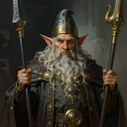 a stunning portrait of a dwarf lord, fantasy illustration by Frank Frazetta and Boris Vallejo, symmetric, highly detailed, trending on artstationhq