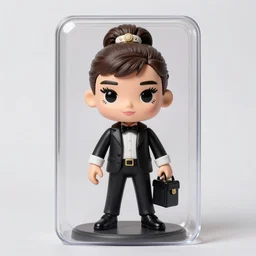 audrey hepburn cos play drug dealer, stop motion vinyl action figure, plastic, toy, butcher billy style