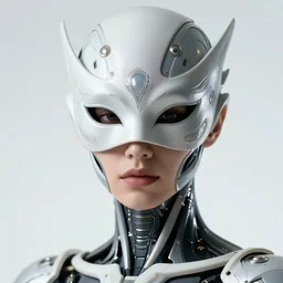 close up portrait of the mysterious masked organic cyborg, vogue poses, beautiful futuristic ornamental cape, intricate, highly detailed, masterful, in the style of moebius, akira toriyama, jean giraud