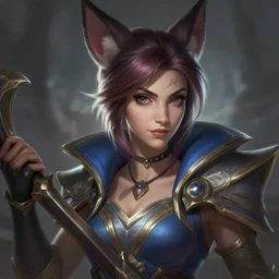 Ahri, League of legends, fantasy, portrait, highly detailed, digital painting, trending on artstation, concept art, sharp focus, illustration, art by artgerm and greg rutkowski and magali villeneuve
