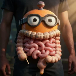 photograph of the magic schoolbus in my lower intestine