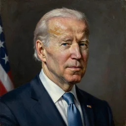 portrait of Joe Biden by el Greco, oil on canvas, 4K