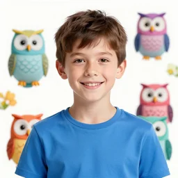 meme with the success boy about colorful owls