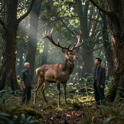 forest stag spirit, greg simkins, android jones, victo ngai