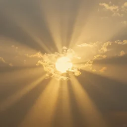 Golden rays of the glorious sunshine