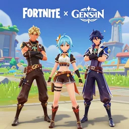 fortnite x genshin impact crossover game