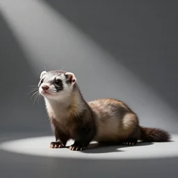 ferret programmer, avatar image, digital art, minimalism