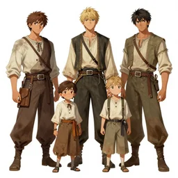 detailed peasant family, royo, artgerm, wlop. fashion. dnd. trending on artstation.