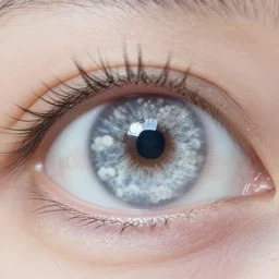 clouds in whites of eyes macro very detailed