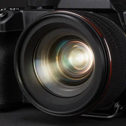 inside a camera, light travels through lenses, volumetric lights reflection refraction hd rendering vray trending