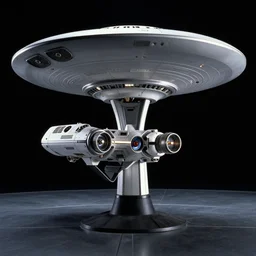 The USS Enterprise 1701-D, from the sci-fi tv series 'Star Trek The Next Generation'