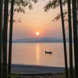 “ ethereal, dreamland, to watch the sun sink behind a flower clad hill. to wander on in a huge forest without thought of return. to stand upon the shore and gaze after a boat that disappears behind distant islands. to contemplate the flight of wild geese seen and lost among the clouds. and, subtle shadows of bamboo on bamboo. ”
