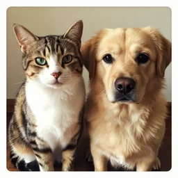 photo of a hybrid of cat and dog, taken with iPhone 4 camera