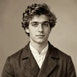 A Hand-Tinted Sepia Photograph of a Handsome Young Sicilian Man by Wilhelm von Gloeden