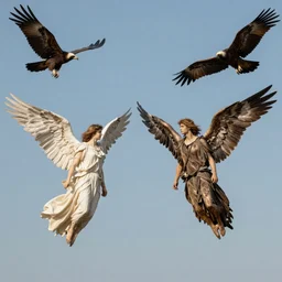 angels hover above like vultures prey