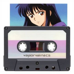 vaporwave casette tape detailed anime, moebius, ufotable studio art style, faded effect, studio art,