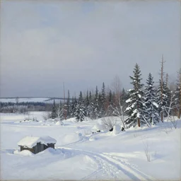 nunavut landscape in winter by lawren harris,