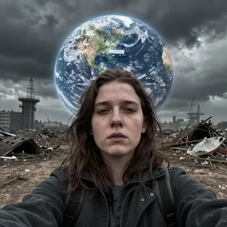 the last selfie on earth, photography, apocalyptic