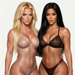 britney spears, kim kardashian, carmen electra, muscular, intricate, highly detailed, digital painting, artstation, concept art, smooth, sharp focus, illustration, art by artgerm and greg rutkowski, alphonse mucha, boris vallejo, and frank frazetta