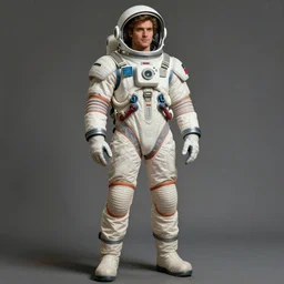 male, space suit, character sheet, concept art, stylized, large shoulders, short torso, long thin legs, exaggerated proportions, concept design, by jean giraud