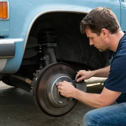 fmri scan of a man who is fixing the brakes on a 1 9 9 0 chevy blazer while listening to creedence