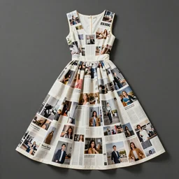 A dress made out of Ren Hang photos