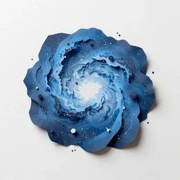 blue nebula, paper art, incredibly detailed, ultra quality, high resolution, sharp focus