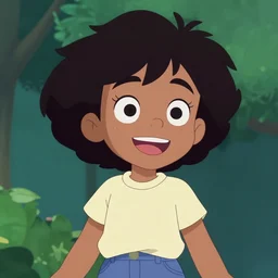 cheerful character in the style of steven universe ryan sands, detailed, trending on artstation, pixiv