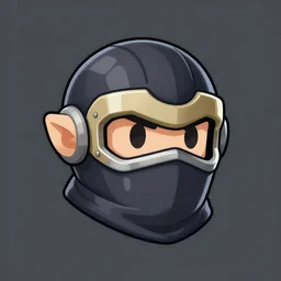 robot ninja gnome mask helmet metroid fusion Xenoblade Chronicles Video game icon design , 2d game fanart behance hd by Jesper Ejsing, by RHADS, Makoto Shinkai and Lois van baarle, ilya kuvshinov, rossdraws global illumination