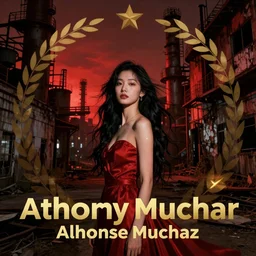 a beautiful young asian woman in abandoned industrial city at night, dark moody red lighting, by jeremy mann and alphonse mucha, dramatic lighting, ethereal, stunning, breathtaking, awe - inspiring award - winning, 8 k