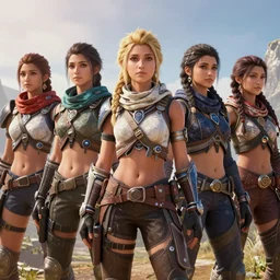 a kpop girl group in the world of horizon zero dawn