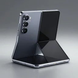 2022 Samsung Fold 4 phone, concept art, hyperdetailed