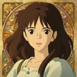 anime woman, art by studio ghibli and ilya kuvshinov, portrait, intricate, highly detailed, digital painting, golden hour, soft lighting, anime!! trending on pixiv fanbox, trending on artstation, concept art, sharp focus, illustration art by artgerm and greg rutkowski and alphonse mucha