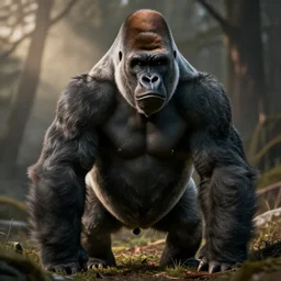 gorilla bull burly hairy strongmen