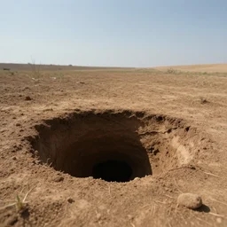 a hole in the ground for another dimension