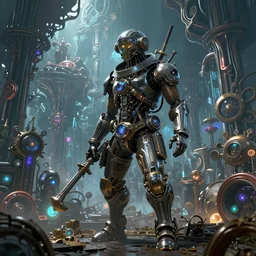 psychedelic steampunk art, epic, 4k, concept art, detailed