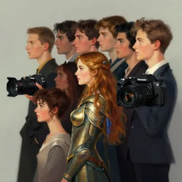 film camera : side profile portrait by thomas blackshear and lawren harris and artgerm, imogen poots as paladin, 5 4 k rtx hdr volume light concept studio matte painting digital illustration fanart artstation by eve ventrue, sherree, ilya kuvshinov, magali villeneuve, jeremy lipkin, rob rey, christophe vacher