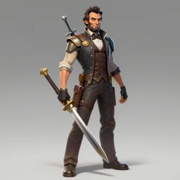 abraham lincoln overwatch hero concept character, trending on artstation