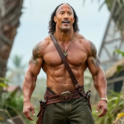 Dwayne Johnson as tarzan