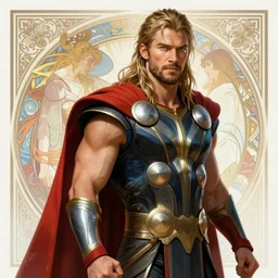 Henry Cavill as Thor, fantasy, intricate, elegant, highly detailed, digital painting, artstation, concept art, smooth, sharp focus, illustration, art by artgerm and greg rutkowski and alphonse mucha