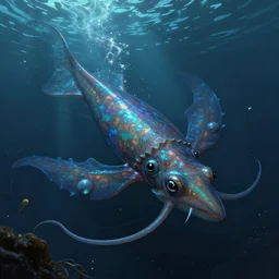 “A giant sea squid celestial, Nordic inspired, epic, D&D, fantasy, intricate, cinematic lighting, highly detailed, digital painting, artstation, concept art, smooth, sharp focus, illustration, art by Artgerm and Greg Rutkowski and Alphonse Mucha”