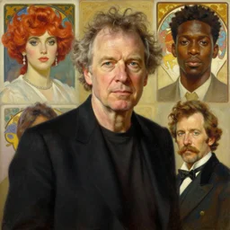 neil young, portrait painting by loish, maxfield parrish, kehinde wiley, thomas moran, john singer sargent, alphonse mucha, fashion photography
