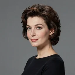 a portrait of an elegant lady, 1980s