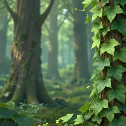 book cover artwork!!!, ivy on the right side and left side, high quality fantasy stock photo, unsplash transparent, forest and moon, intricate detail, elegant, hyper realistic, ultra detailed, octane render, volumetric cinematic lighting, 8 k post - production
