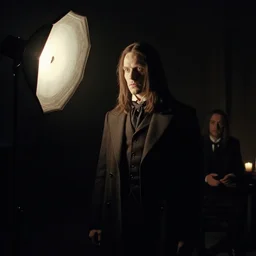 movie stills from nosferatu hunting, directed by robert eggers, natural light photography, bounce light, dark atmosphere, single light source, cinematic photography, 3 5 mm, orthochromatic look filter, 4 : 3